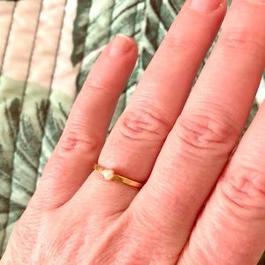Anine Bing gold and mini pearl ring